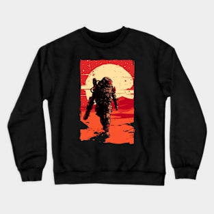 Solitary Marine on Mars - Scifi Crewneck Sweatshirt